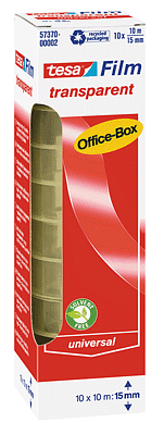 Tesa 57370 Klebefilm Office Box transparent 10mx15mm VE10