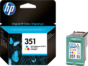 HP Druckpatrone 3-color No. 351 VIVERA Tinte, 3,5ml/170 Seiten