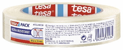 Tesa® Monofilament - 25 mm : 50 m, reißfestes Filamentband