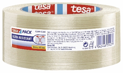 Tesa® Monofilament - 50 mm x 50 m, reißfestes Filamentband