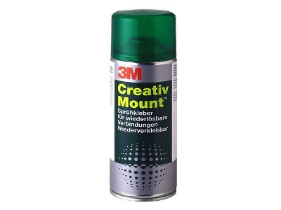 3M Sprühkleber Creativ Mount(TM), wieder ablösbar, transparenter Auftrag, 400 ml