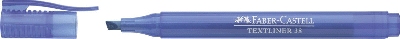 FABER-CASTELL Textmarker 38 Stiftform - blau