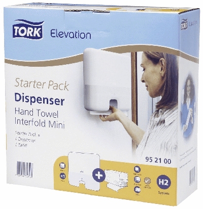 Tork® Elevation Starter Pack Handtuchspender Interfold Mini, weiß