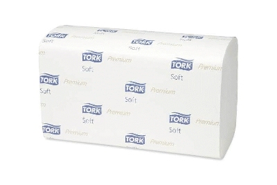 Tork® extra weiche Zickzack Handtücher - 2-lagig Tissue plus, hochweiß, mit Deko