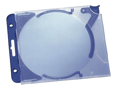 Durable 526906 CD-Hardbox QUICKFLIP® COMPLETE, für 1 CD/DVD, blau, 5 Stück