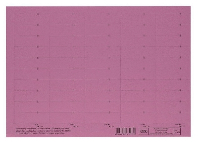 Elba vertic® Beschriftungsschild für Registratur, 58 x 198 mm, rot, 50 Stück