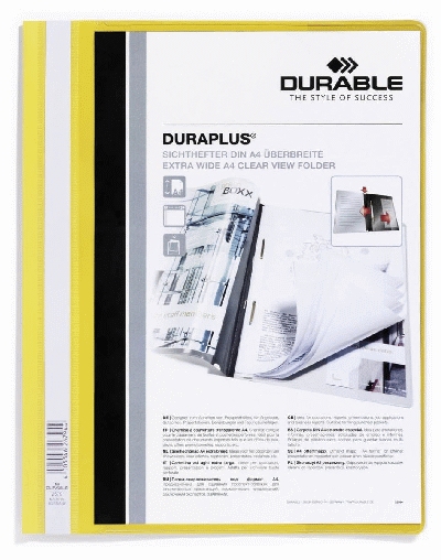 Durable Angebotshefter DURAPLUS® - strapazierfähige Folie, A4+, gelb