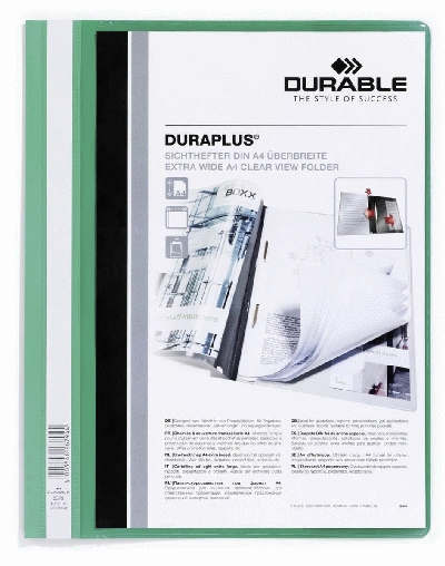 Durable Angebotshefter DURAPLUS® - strapazierfähige Folie, A4+, grün