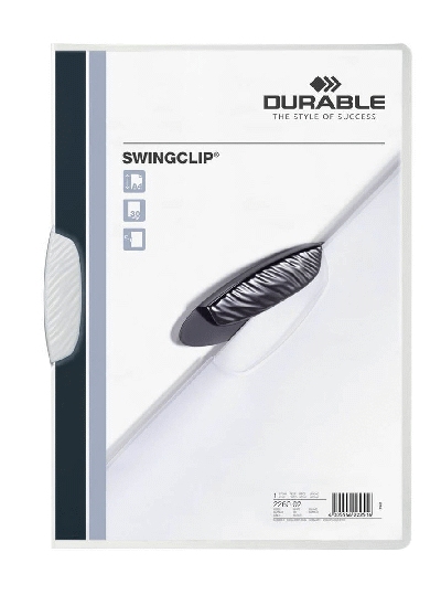 Durable Klemm-Mappe SWINGCLIP® - 30 Blatt, weiß