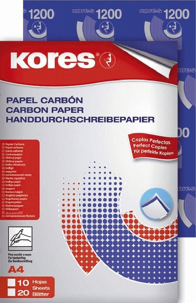 Kores Blaupapier A4 10 Blatt blau