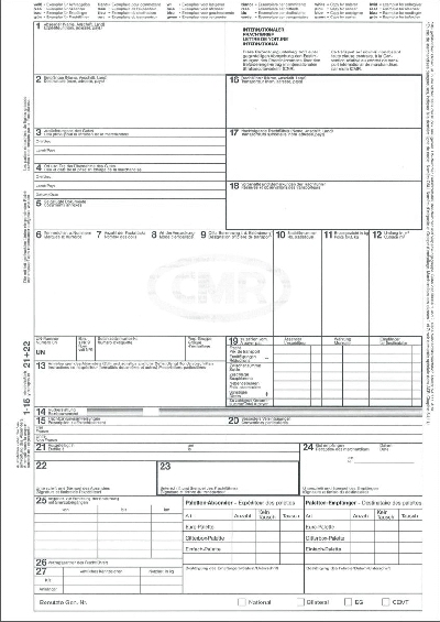 RNK Verlag Internationaler Frachtbrief (CMR), 2100L VE50