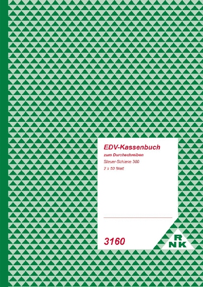 RNK Verlag EDV-Kassenbuch, 2 x 50 Blatt, DIN A4, mit Durchschreibepapier