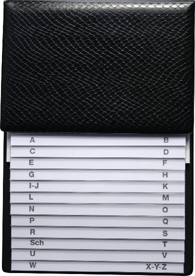 RNK Verlag Telefon-Klappregister - schwarz, 160 x 230 x 10 mm