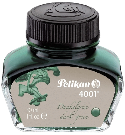 Pelikan Tinte 4001® - 30 ml Glasflacon, dunkelgrün