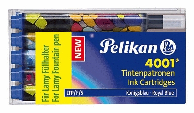 Pelikan Tintenpatrone für Füllhalter LTP/F/5, Lamy, königsblau