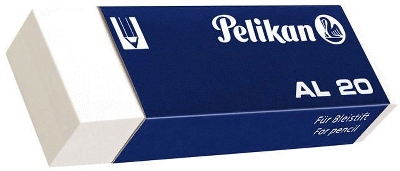 Pelikan Radierer AL20, 65 mm x 21 mm x 12 mm