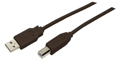 MediaRange Drucker-Anschluss-Kabel 5 m USB 2.0, schwarz