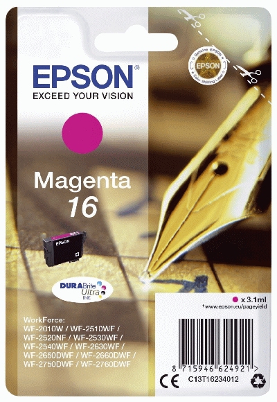 Epson C13T16234012 Original Tintenpatrone magenta Nr. 16