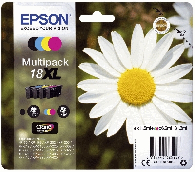 Original Epson Tintenpatrone MultiPack Bk,C,M,Y (C193T19819640197,198XL,T19819640197)