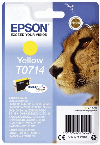 Epson C13T07144012 Original Tintenpatrone gelb T0714