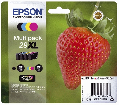 Epson C13T29964012 Tintenpatrone MultiPack Bk,C,M,Y Nr. 29XL