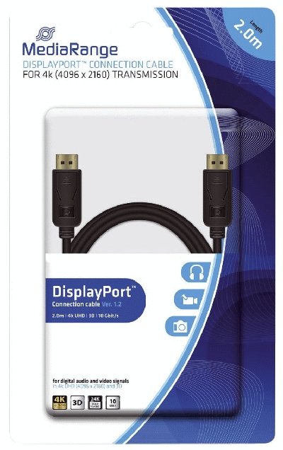 MediaRange DisplayPort Anschlusskabel, 2 m