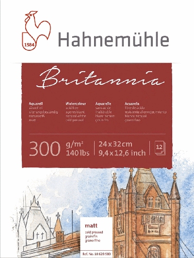 Hahnemühle Aquarellblock - 24 x 32 cm, 300 g/qm, 12 Blatt