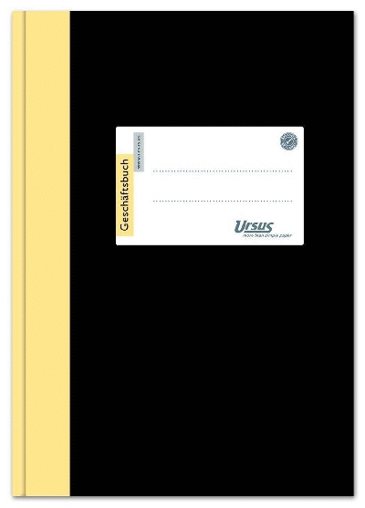 Ursus Basic Geschäftsbuch - A4, 1944 Blatt, 80g/qm, 9 mm liniert