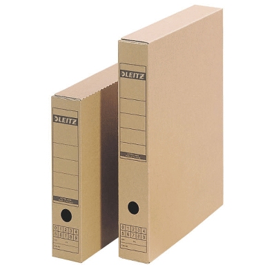 Leitz 6085 Archiv-Schachtel, A3, mit Verschlusslasche, naturbraun