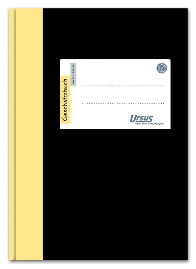 Ursus Basic Geschäftsbuch - A6, 96 Blatt, 80g/qm, 5 mm kariert