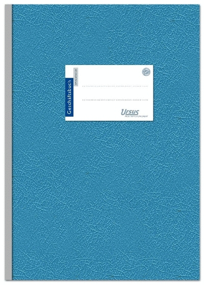 Ursus Basic Geschäftsbuch - A4, 96 Blatt, 70g/qm, 9 mm liniert