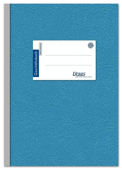 Ursus Basic Geschäftsbuch - A5, 96 Blat,t 70g/qm, 10 mm liniert