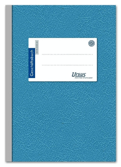 Ursus Basic Geschäftsbuch - A6, 96 Blatt, 70g/qm, 8 mm liniert