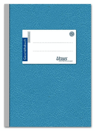 Ursus Basic Geschäftsbuch - A6, 96 Blatt, 70g/qm, 5 mm kariert