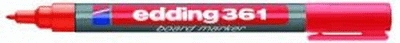 Edding 4-361002 361 Boardmarker - nachfüllbar, 1 mm, rot