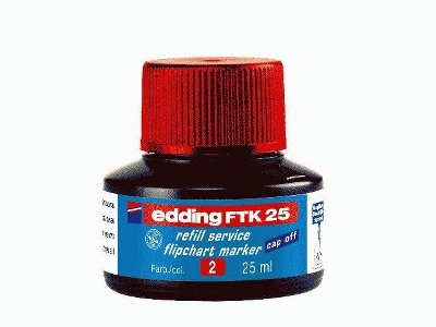 Edding FTK 25 - Nachfülltusche, 25 ml, rot