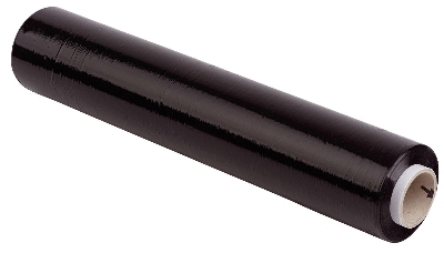 Wihedü 380.104 Handstretchfolie - 50 cm x 300 m, 17 mym, schwarz