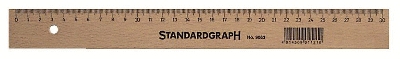 Standardgraph Holzlineal - 20 cm