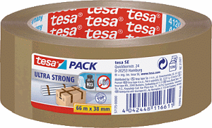 Tesa 57175-00000-02 Packband PVC Ultra Strong 38mmx66m braun