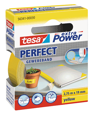 Tesa Gewebeband 56341-30 2,75mx19mm gelb