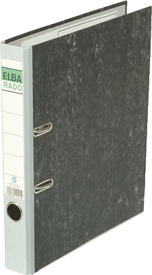 ELBA rado Wolkenmarmor Ordner grau marmoriert Karton 5,0 cm DIN A4