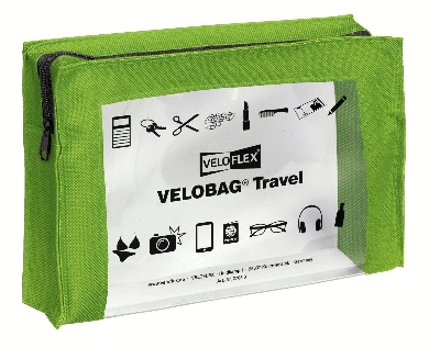 Veloflex® Reißverschlusstasche VELOCOLOR® Travel - PVC, grün, 230 x 160 mm