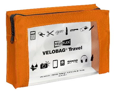 Veloflex® Reißverschlusstasche VELOCOLOR® Travel - PVC, orange, 230 x 160 mm