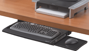 Fellowes® 8031201 Verstellbare Tastaturschublade mit Mausablage