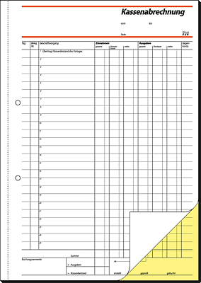 Sigel Kassenabrechnung