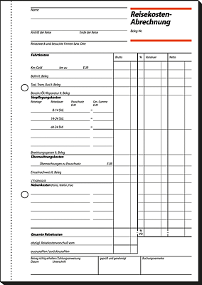 Sigel Reisekostenabrechung