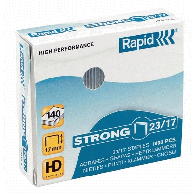 Rapid 24869800 Heftklammern 23/8mm Strong, verzinkt, 1000 Stück