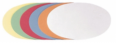 Franken UMZH111999 Moderationskarte - Oval, 190 x 110 mm, sortiert, 250 Stück