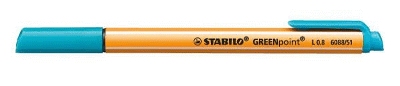 Stabilo® Faserschreiber GREENpoint®, 0,8 mm, türkis