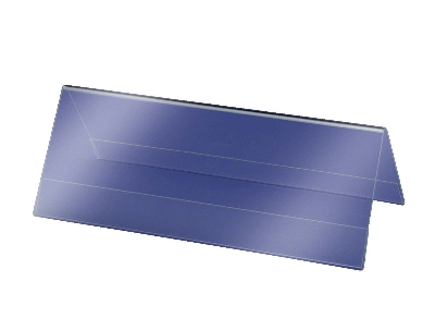 Sigel® Tischaufsteller, Dachform, glasklar, für 240x90 mm